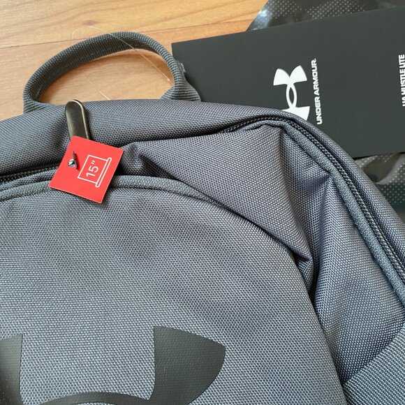 FIRM. Under Armour Storm GRAY Hustle Lite backpack Laptop bag, College, UNISEX - Picture 4 of 11